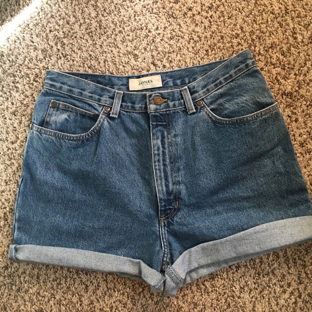 High Waisted Denim Jean Shorts